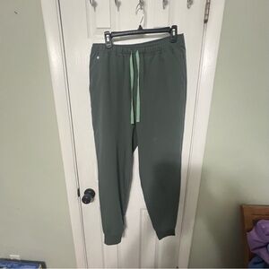 Figs Men's Dark Green Drawstring Jogger Pants